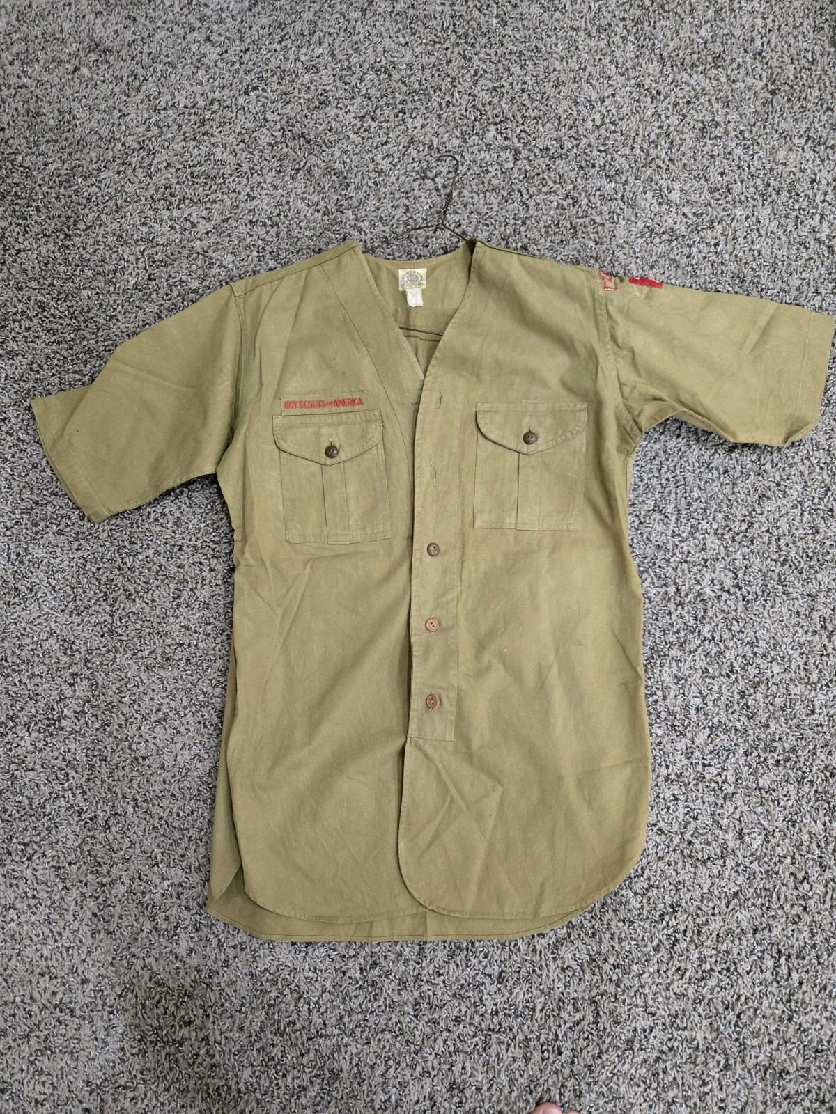 Vtg 1930-1940’s Boy Scouts Uniform Shirt Dallas Troop 70 Original Tan Vtg 1930-1940’s Boy Scouts Uniform Shirt Dallas Troop 70 Original Tan