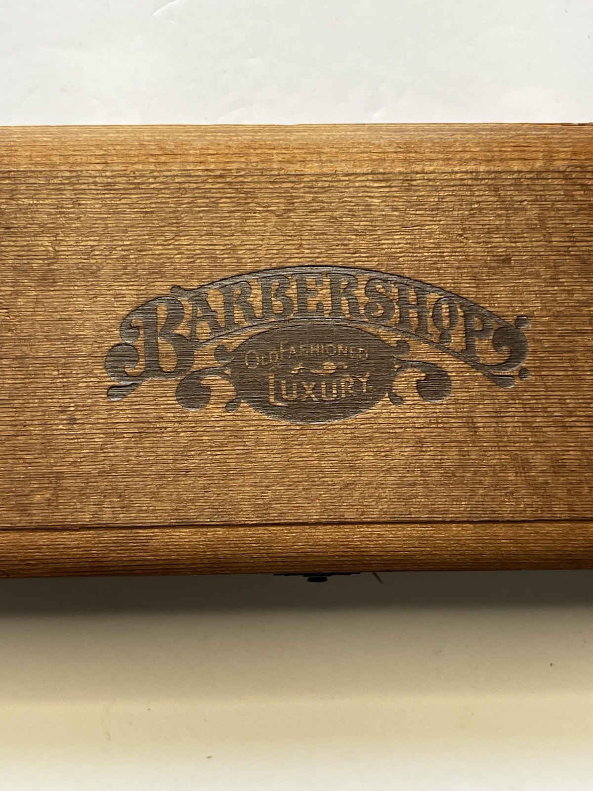 Vtg Franklin Toiletry Barbershop Old Fashioned Luxury Wood Case