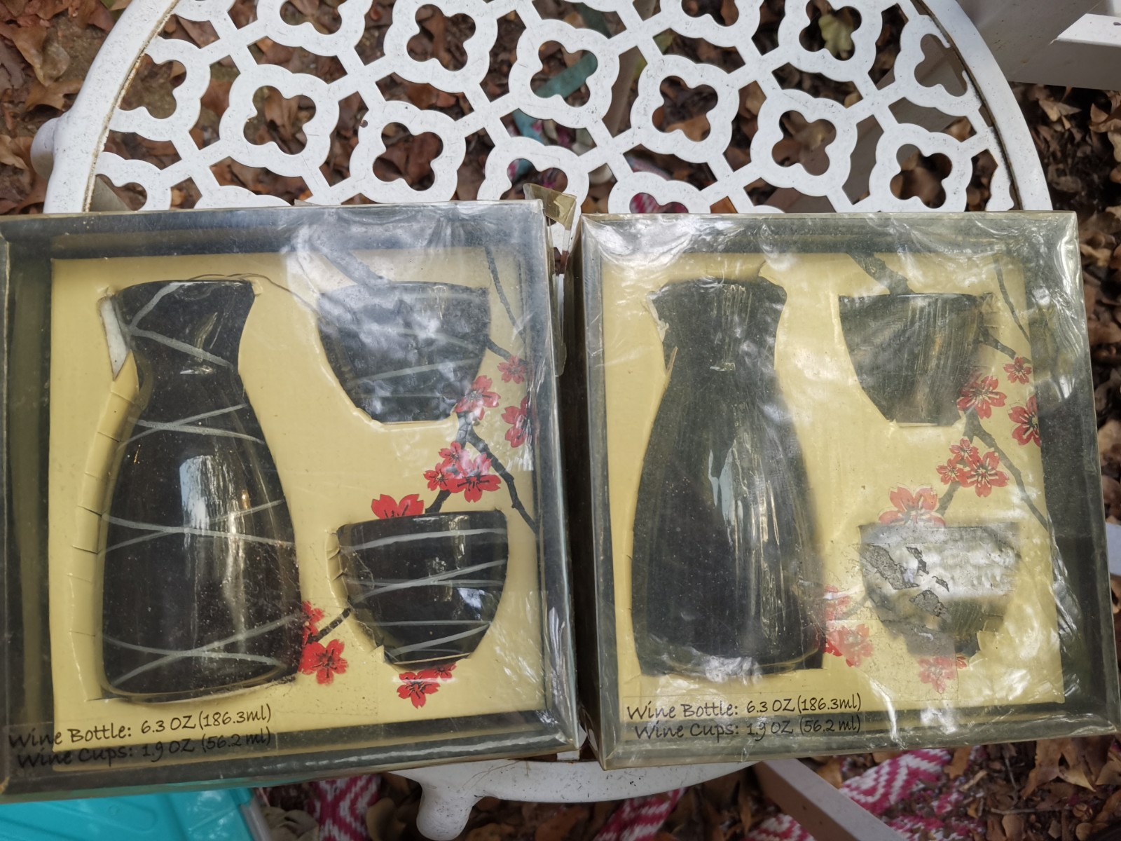 Two Boxes of 3-piece Sake Set
