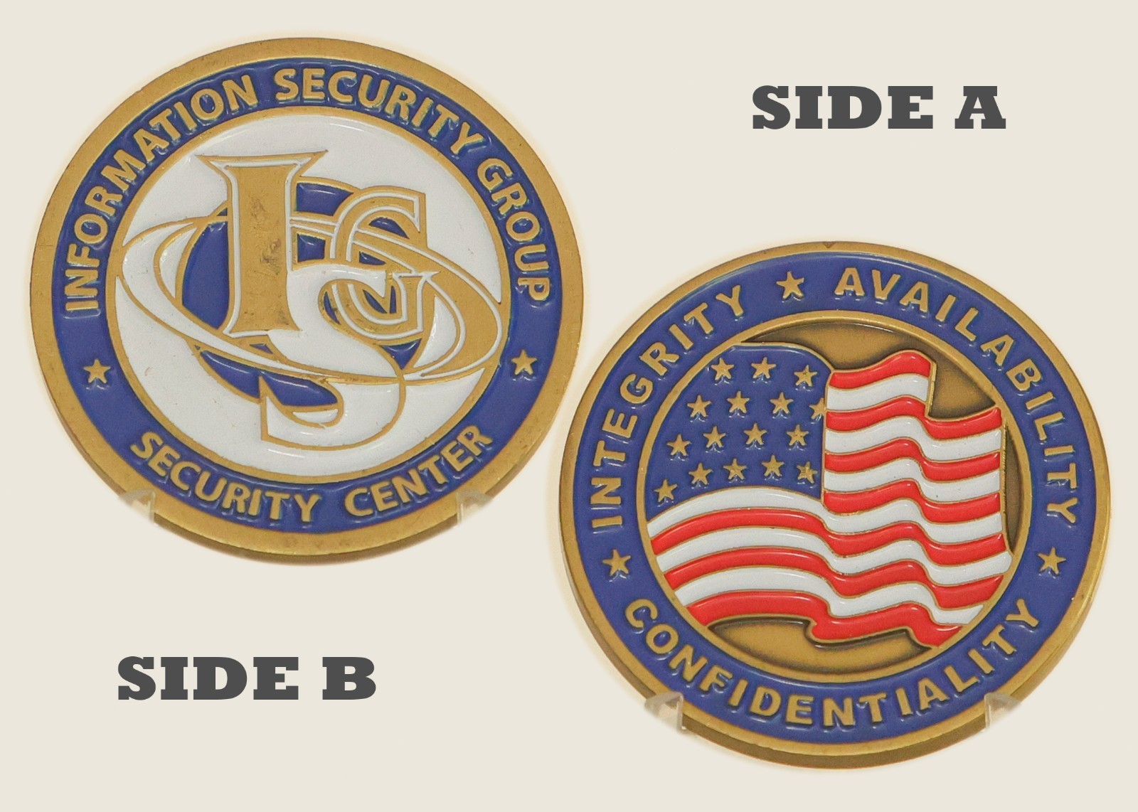 Information Security Group CIA Triad Challenge Coin  1#24