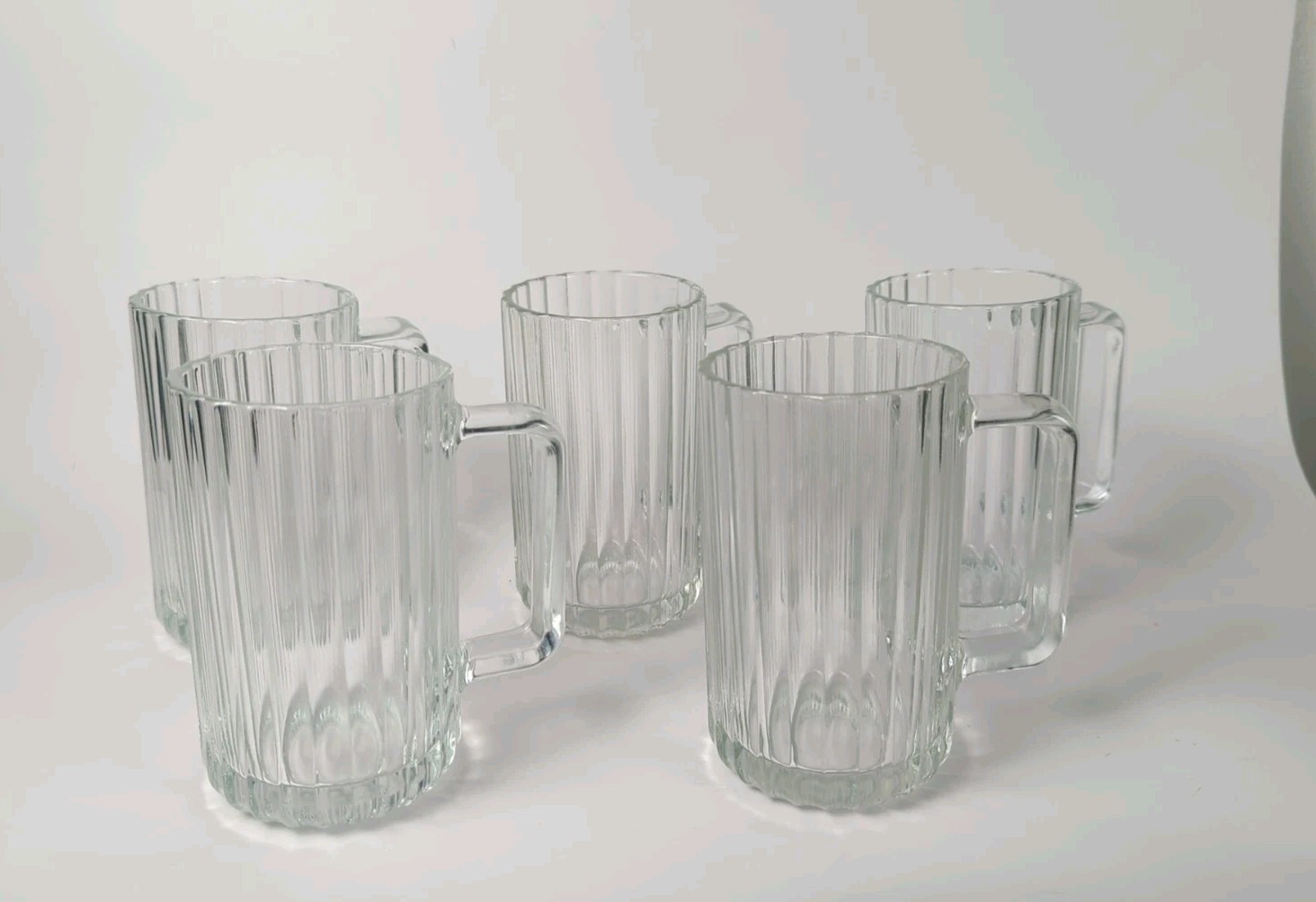 Vintage Beer Mug Ribbed Pattern Made In Italy Brewer Stein Barware 12oz EUC 