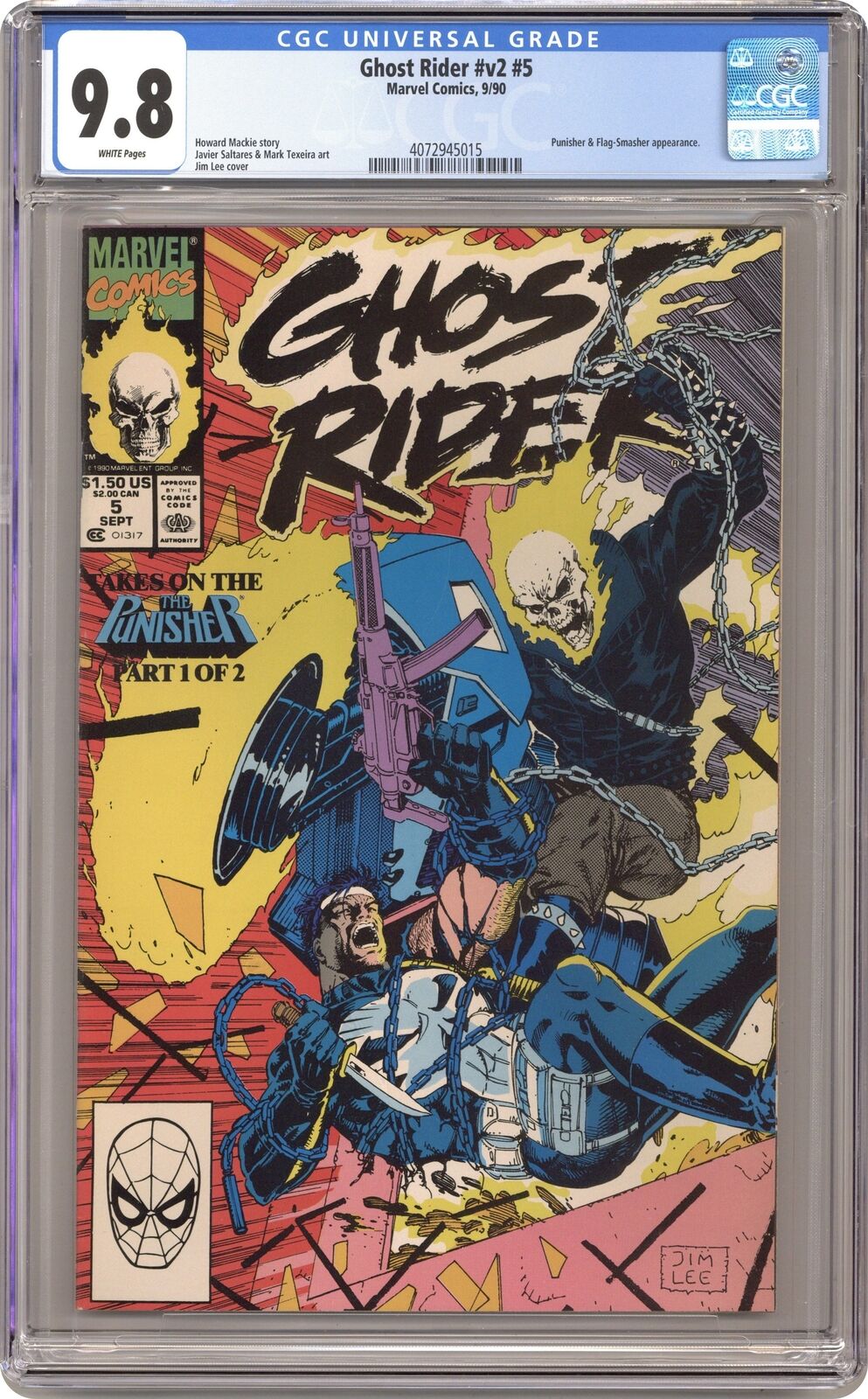 Ghost Rider #5 CGC 9.8 1990 4072945015