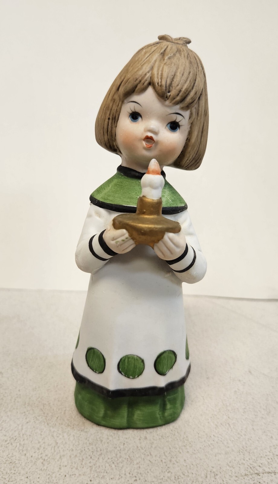 Vintage Choir Girl Holding Candle Figurine Statue by LEGO Made in Japan