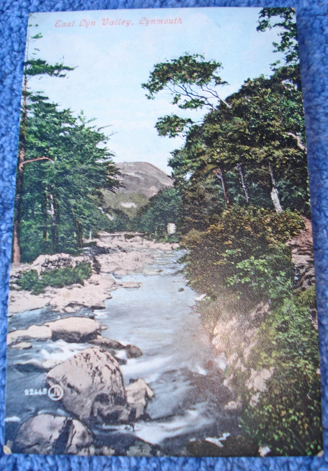 1908 POSTCARD EAST LYN VALLEY LYNMOUTH #22048 VALENTINE SERIES - UNUSED