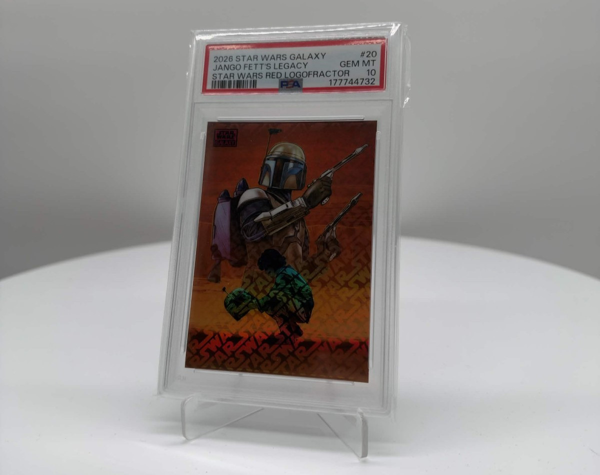 2026 Star Wars Galaxy Jango Fett's Legacy Red LogoFractor /5 PSA GEM MT 10 POP 1