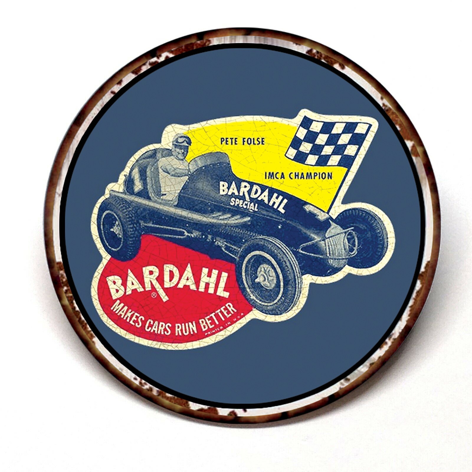 Bardahl Special IMCA Champion Pete Folse Advertising Pocket Mirror