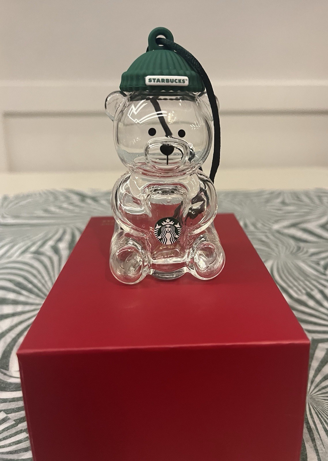 Starbucks Bearista Glass Charm Mini Ornament With Box-Philippines Release-New