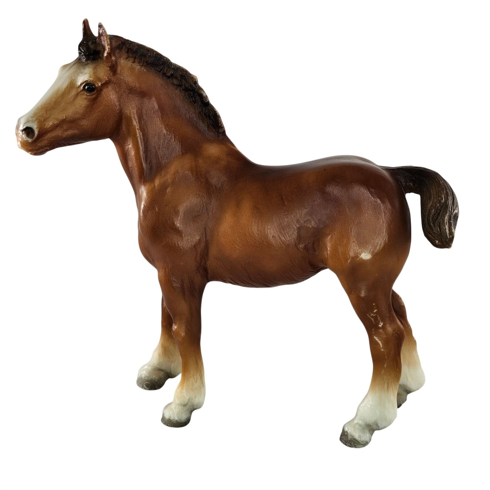 Breyer Horse Clydesdale Foal #84 Matte Chestnut Baby Traditional Model Breyer Horse Clydesdale Foal #84 Matte Chestnut Baby Traditional Model