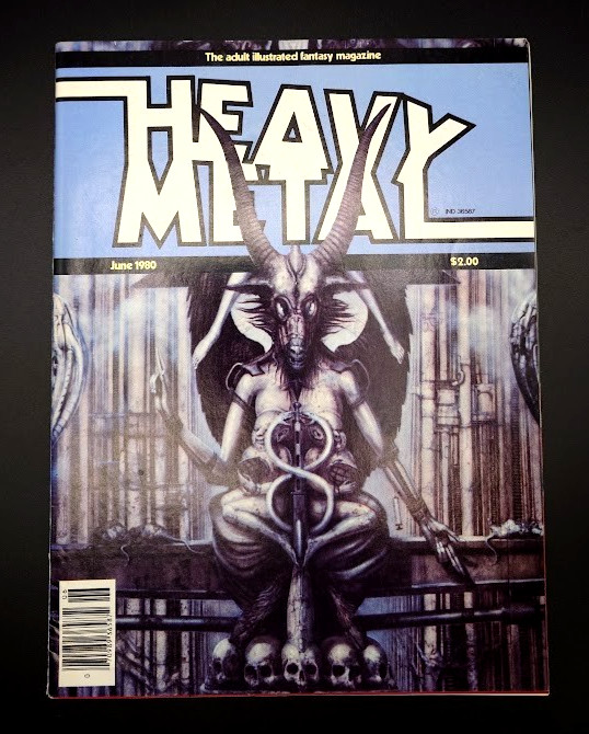 Heavy Metal Magazine June 1980 #39 H.R. Giger Necronomicon Cover Vintage Fantasy