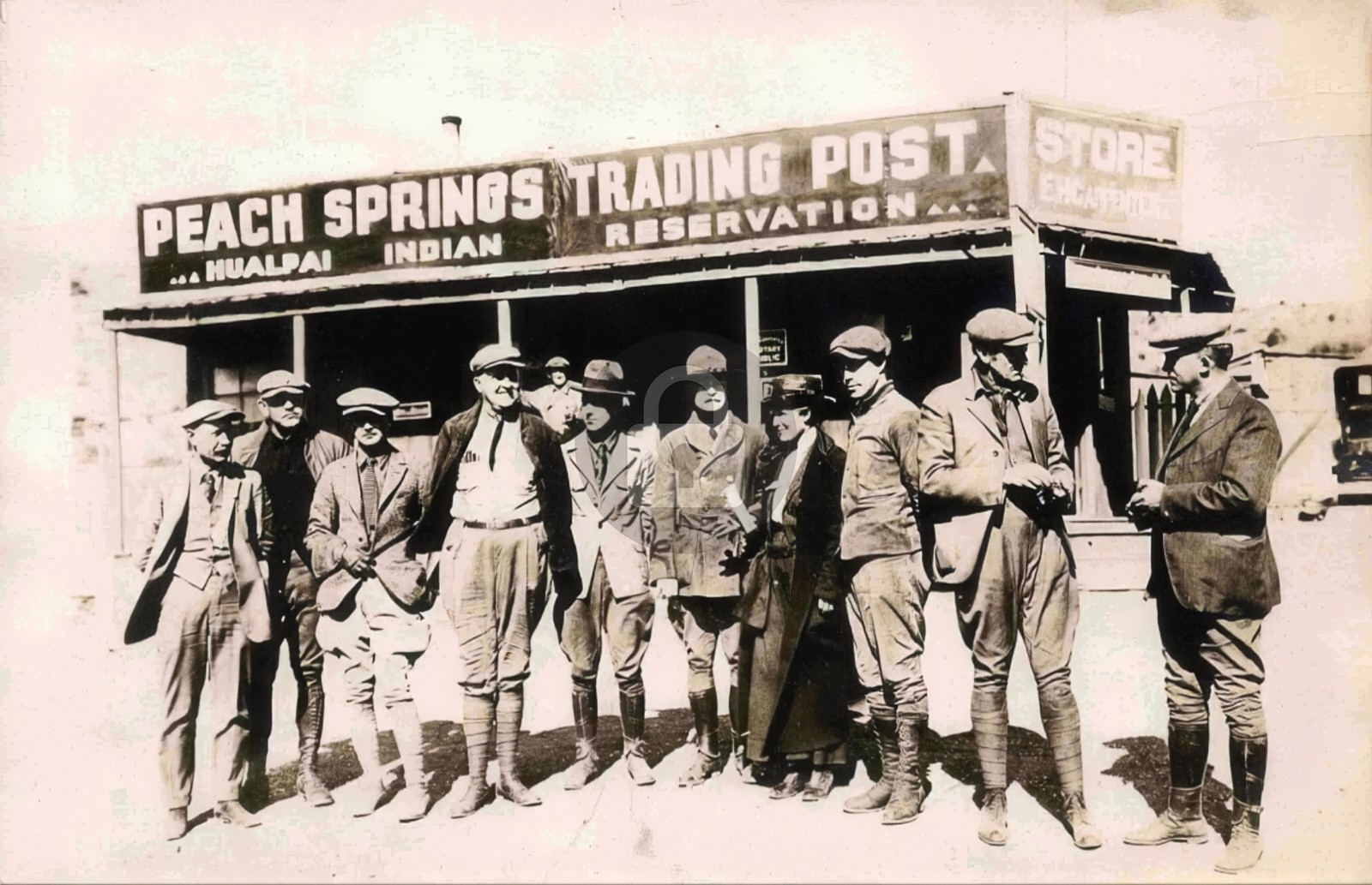 Peach Springs Trading Post Peach Springs AZ Arizona RPPC Photo Postcard COPY