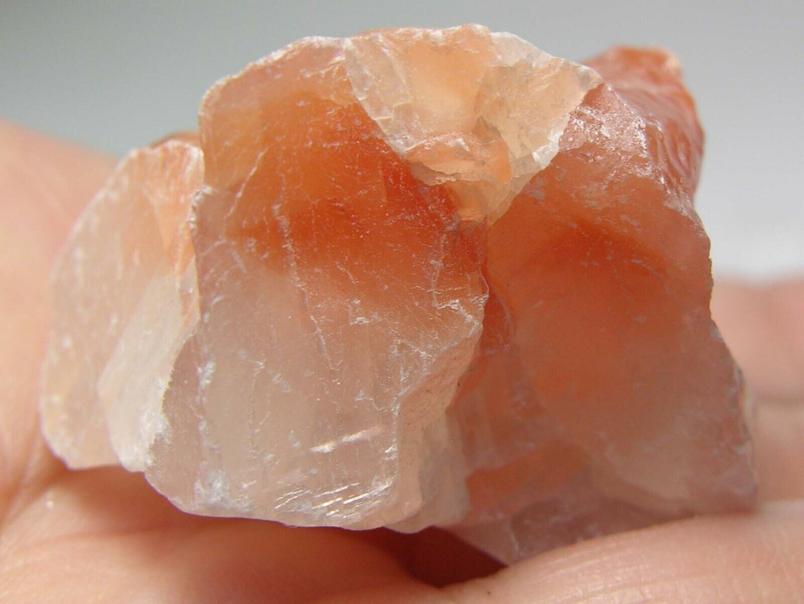 #3 170.30ct Mexico Natural Rough Red Calcite Crystal Specimen 34.10g 39mm