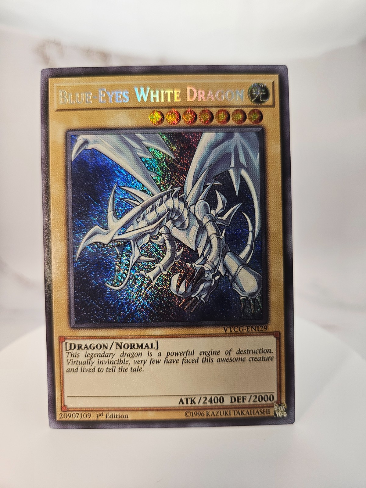 Blue-Eyes White Dragon (Alternate Universe - Red-Eyes Black) Secret Rare Card