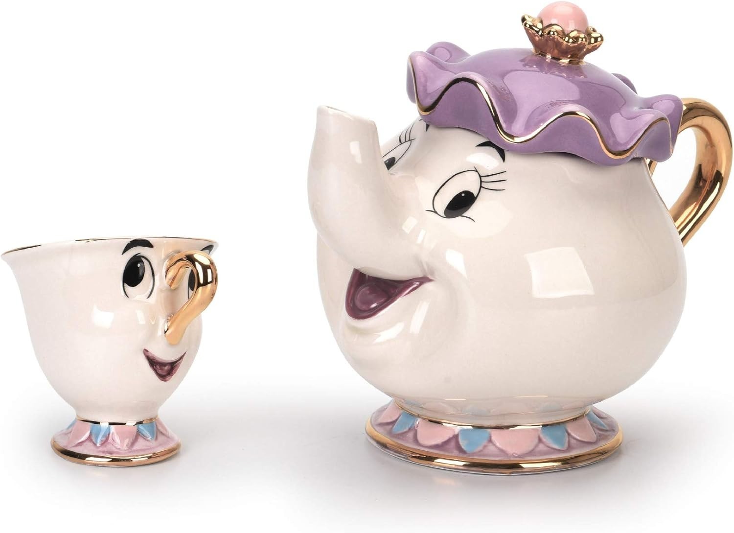 Beauty and the Beast Mrs. Potts Teapot and Chip Cup Set Cartoon Tea Mug Decor Beauty and the Beast Mrs. Potts Teapot and Chip Cup Set Cartoon Tea Mug Decor