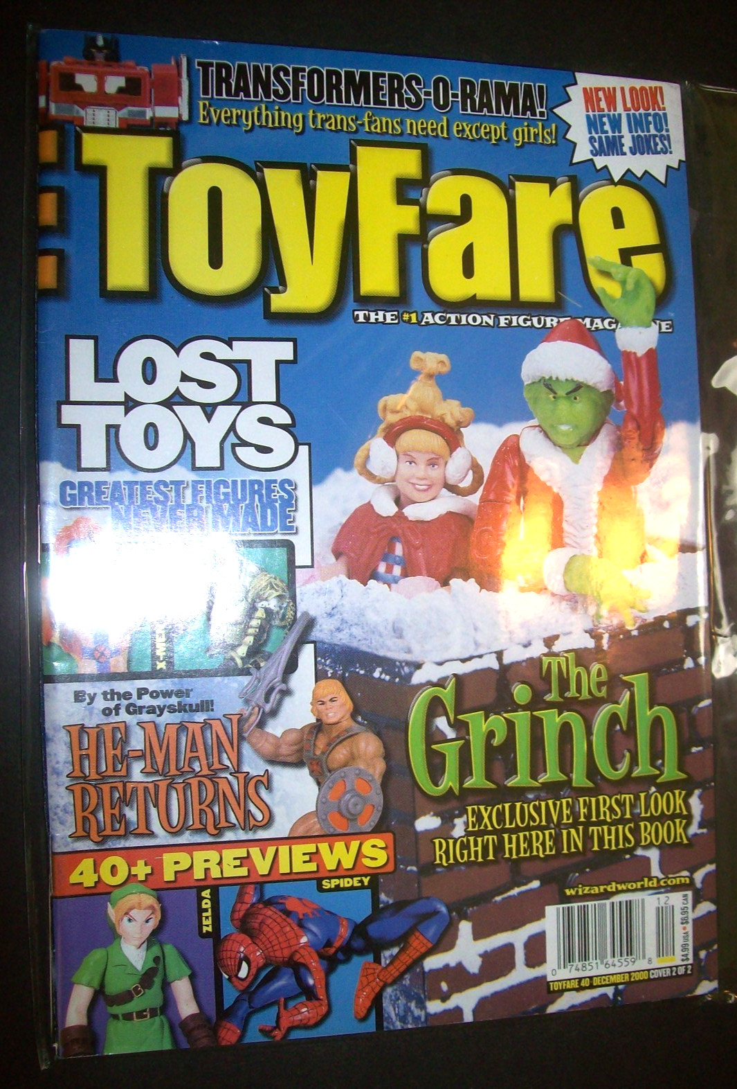 ToyFare The GRINCH Cover Dec. 2000 Cover 2 Back Issue