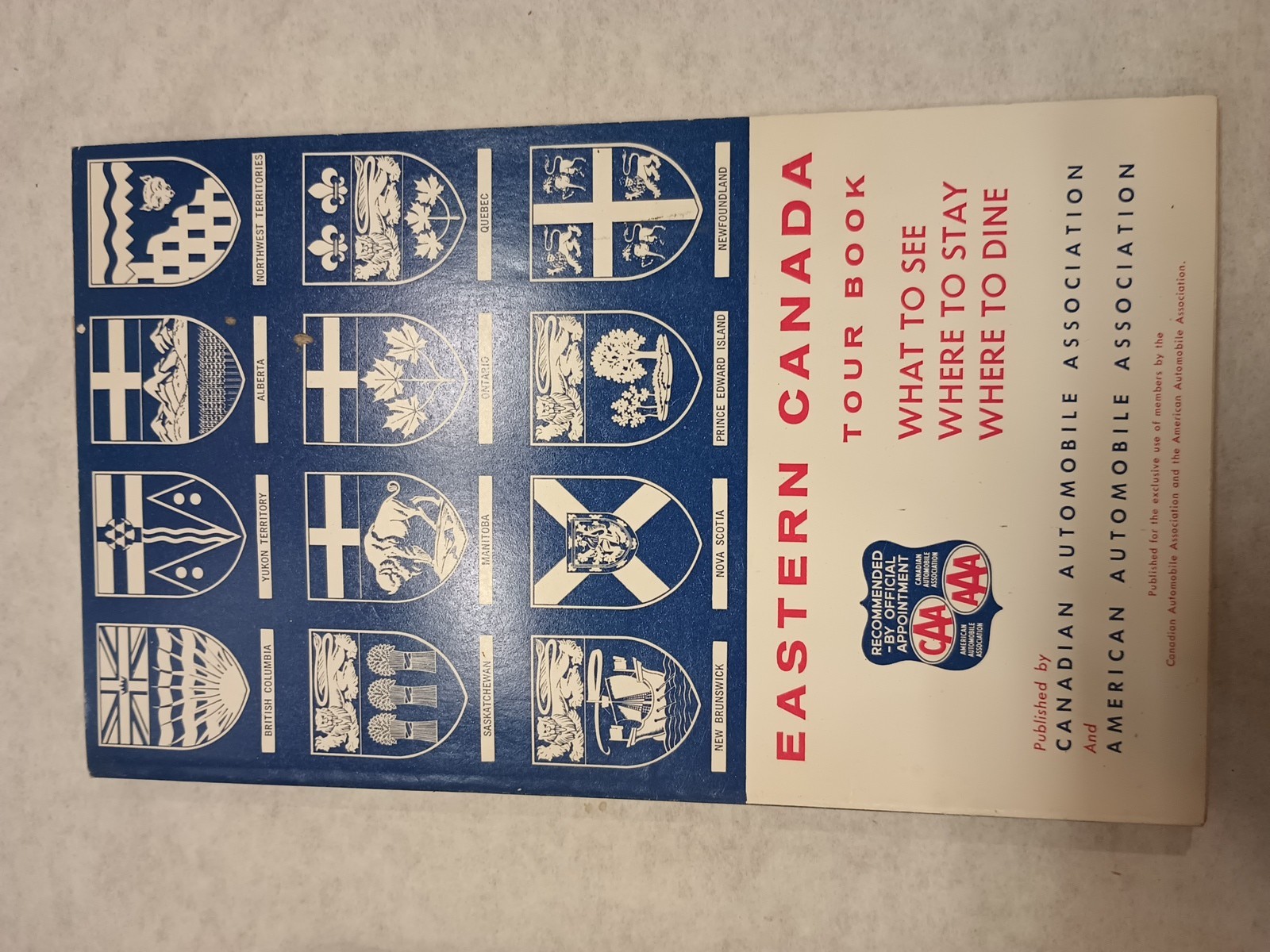 Vintage 1966-67 AAA Tour Book  Eastern Canada Edition