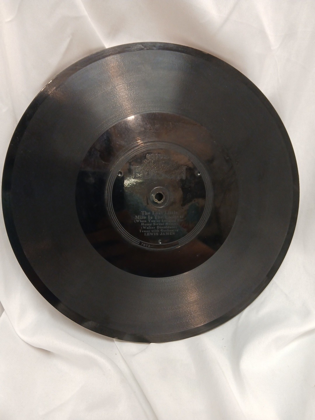 1913 Edison Diamond Disc Phonograph 50792 THE LAST LITTLE MILE IS THE LONGEST