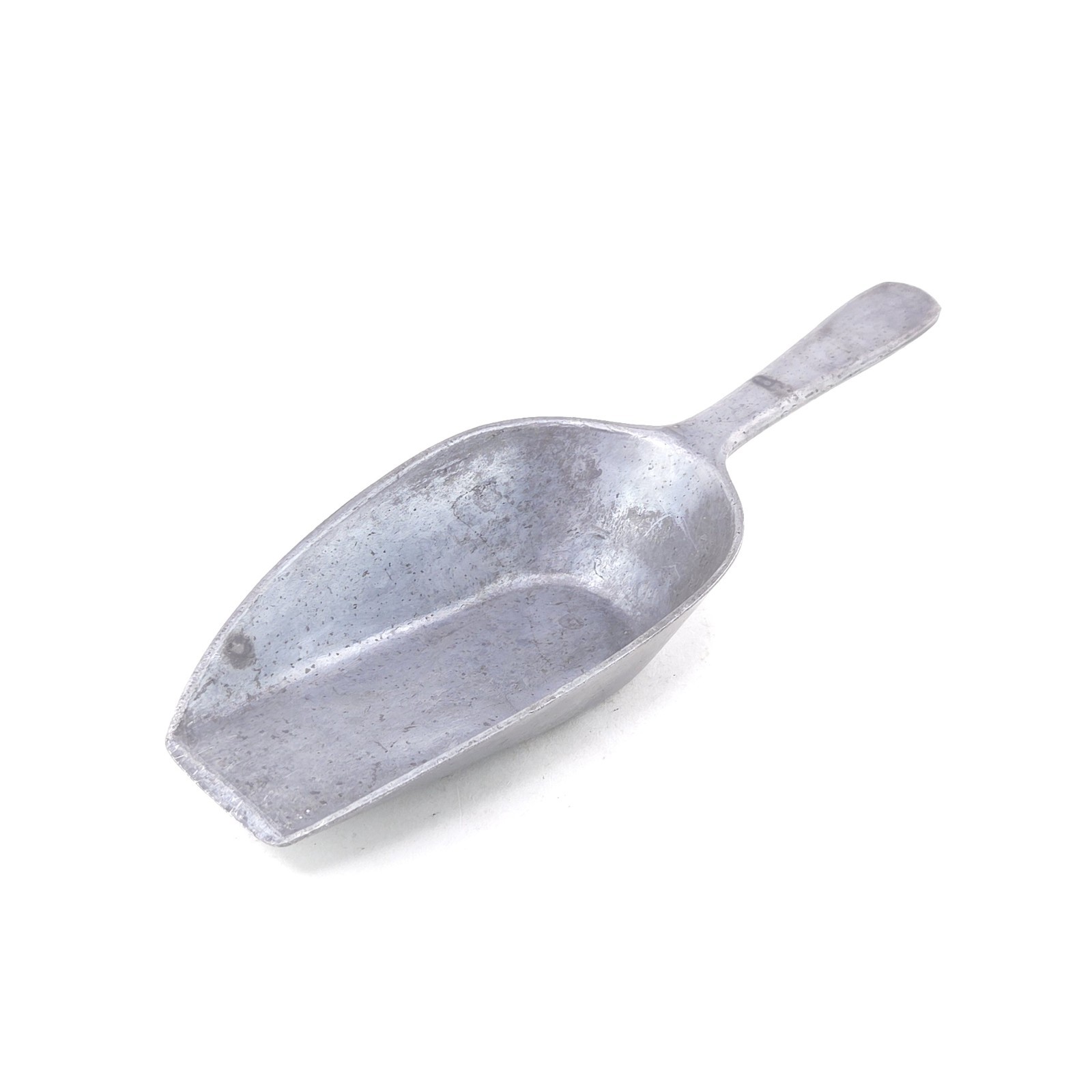 Vintage Brama Aluminum Scoop Flat Bottom For Dry Goods Coffee Feed Grain Medium