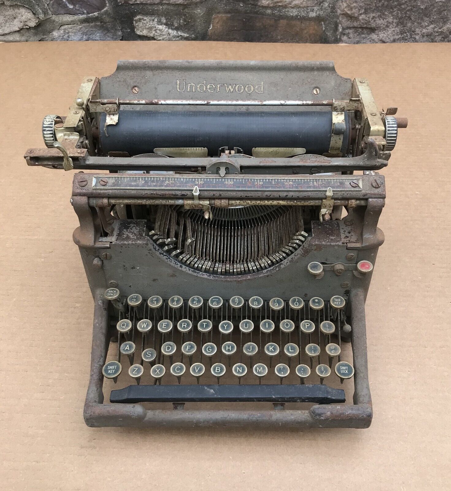 Antique Underwood No. 5 Standard Typewriter 1920's As-found