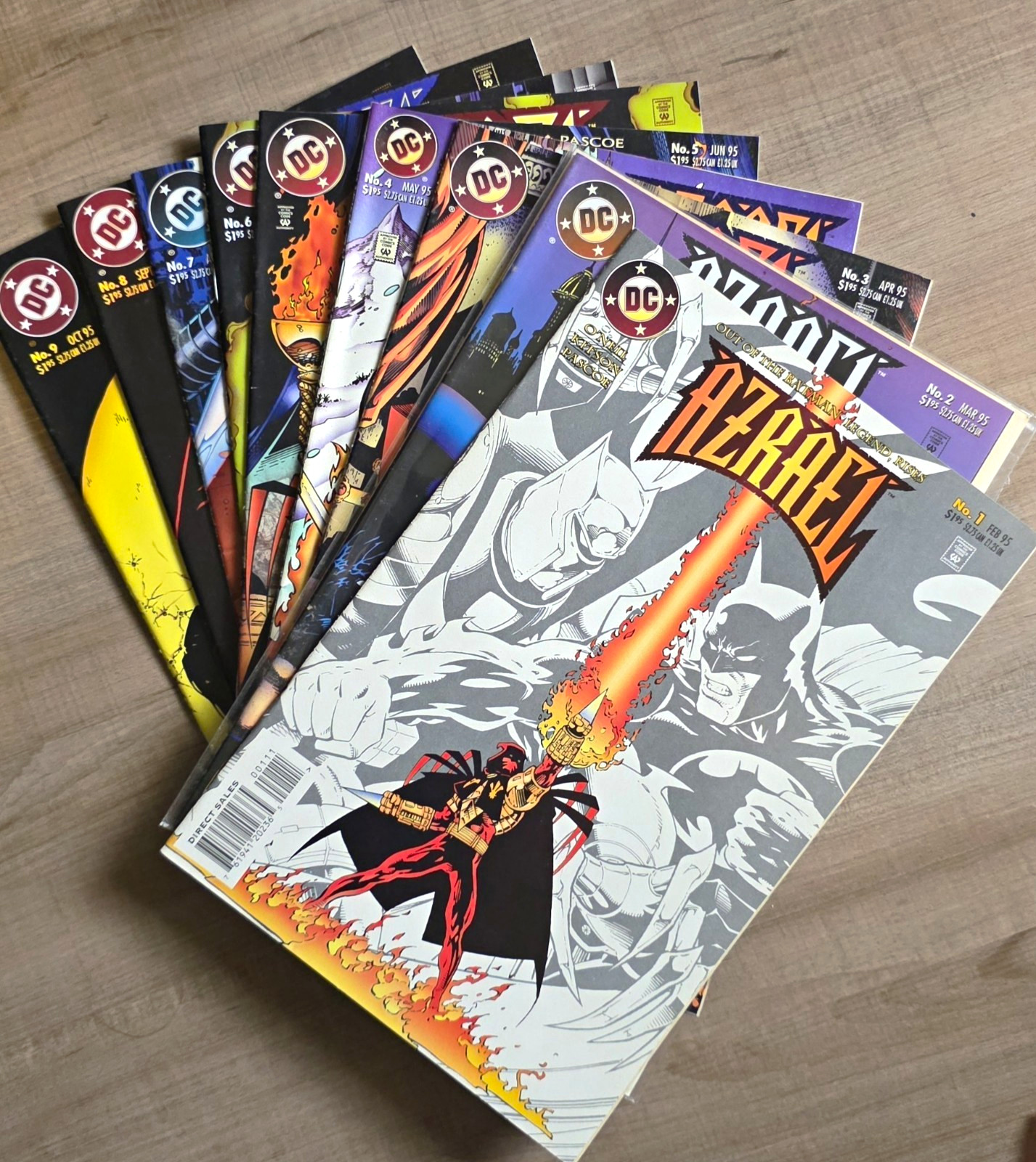 Azrael #1-9 Lot 1995 DC First Ongoing Knightfall Batman NM