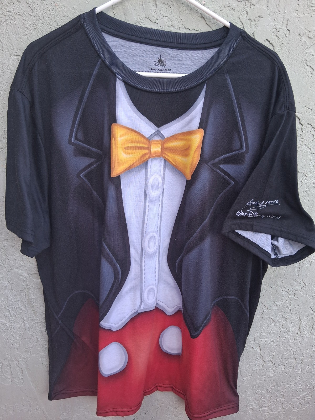 Walt Disney World Mickey Mouse Tuxedo Shirt Men's XXL Disney Store Shirt Cosplay