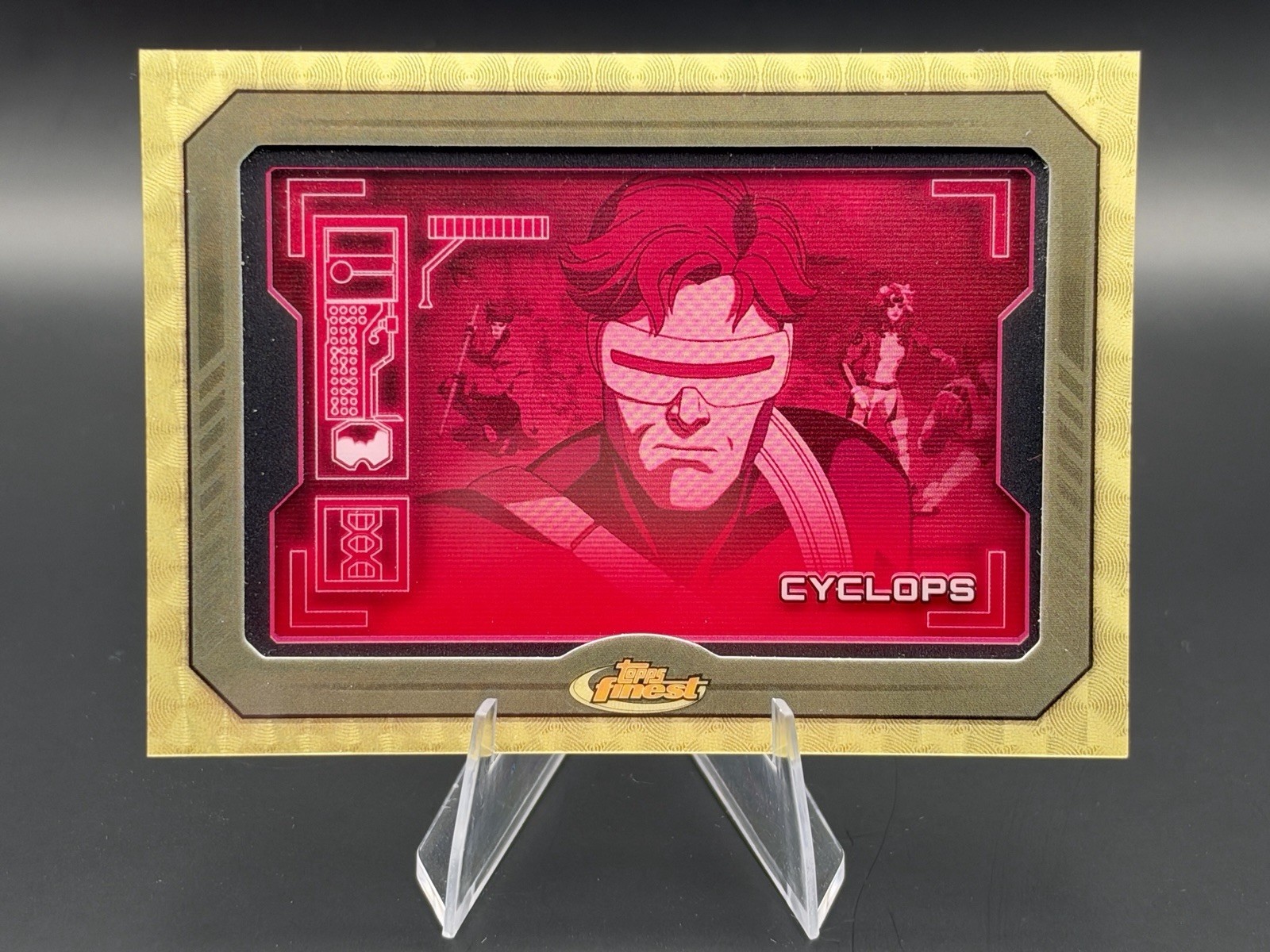 1 of 1 CYCLOPS 1/1 Superfractor Sentinel Scan 2025 Topps Finest X-Men 97 Marvel