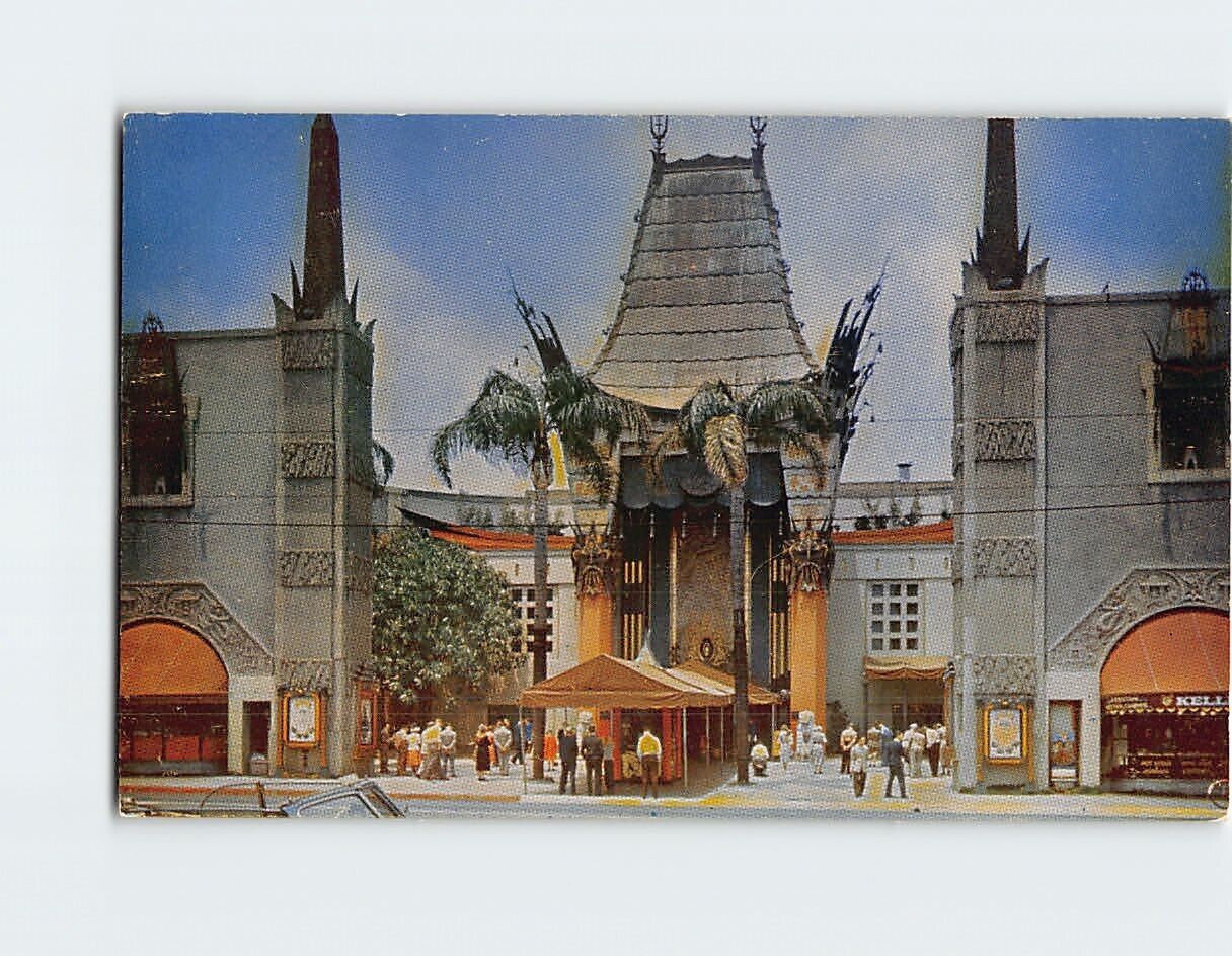 Postcard Grauman's Chinese Theater Hollywood California USA
