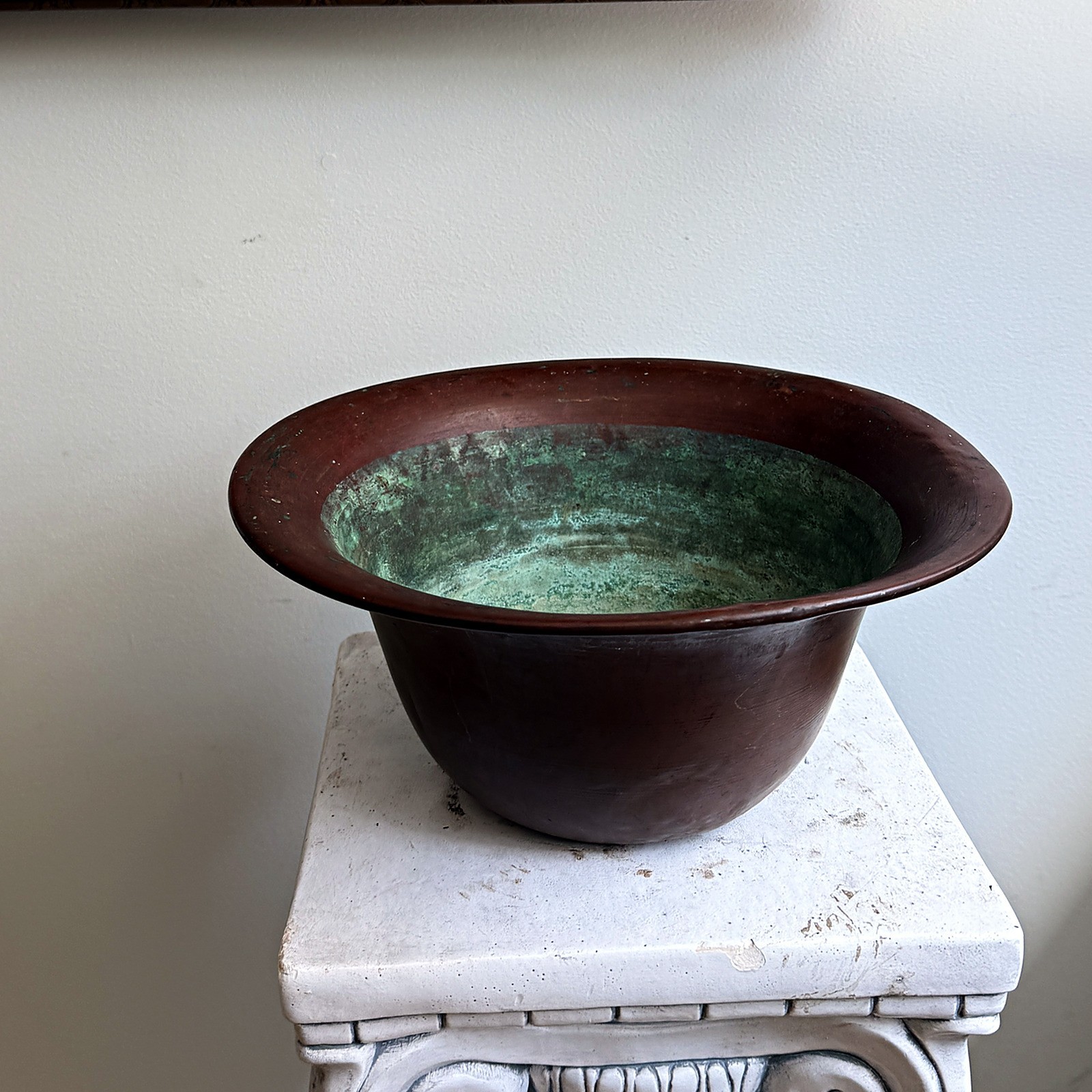 Copper Tone Planter Bowl 11\