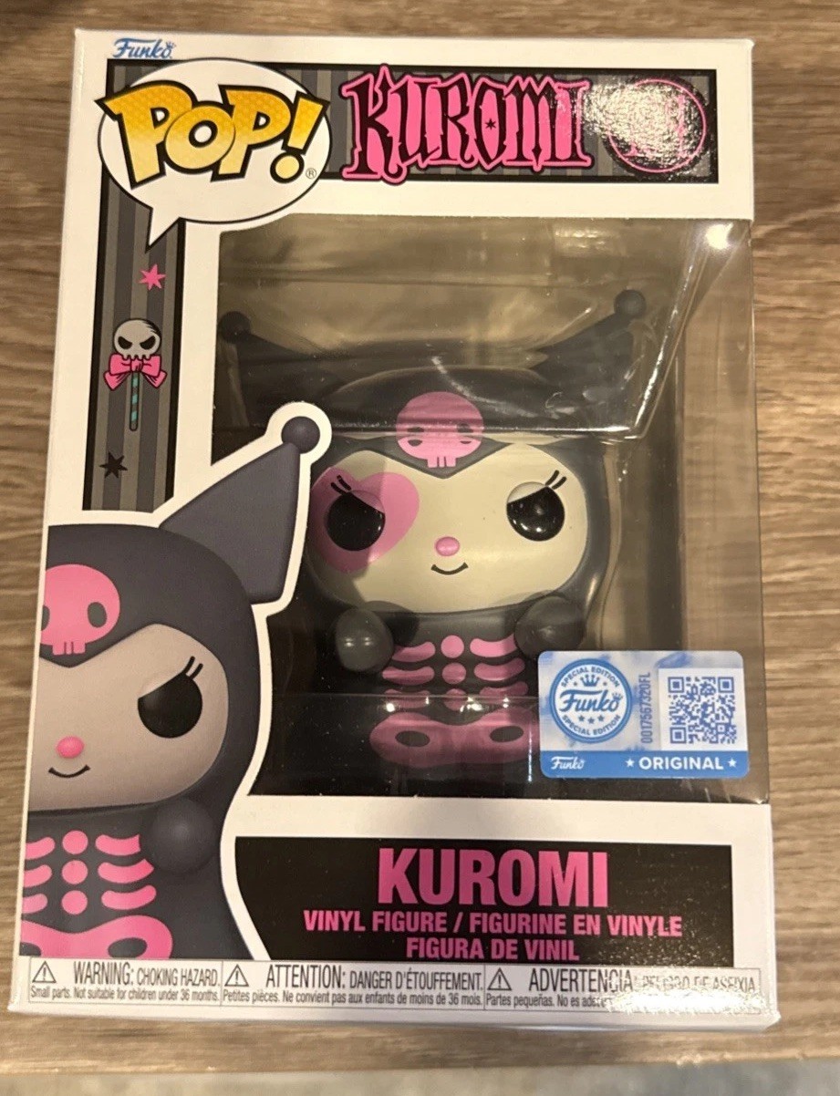 Funko Pop Kuromi Skeleton Sanrio Hot Topic Exclusive Vinyl Figure Funko Pop Kuromi Skeleton Sanrio Hot Topic Exclusive Vinyl Figure
