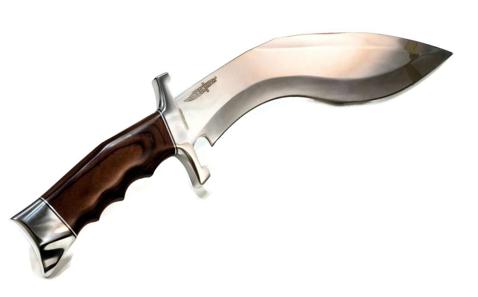 Gil Hibben's Big Kukri Fighter Knife 12” Blade 17 3/8” overall w/Leather sheath