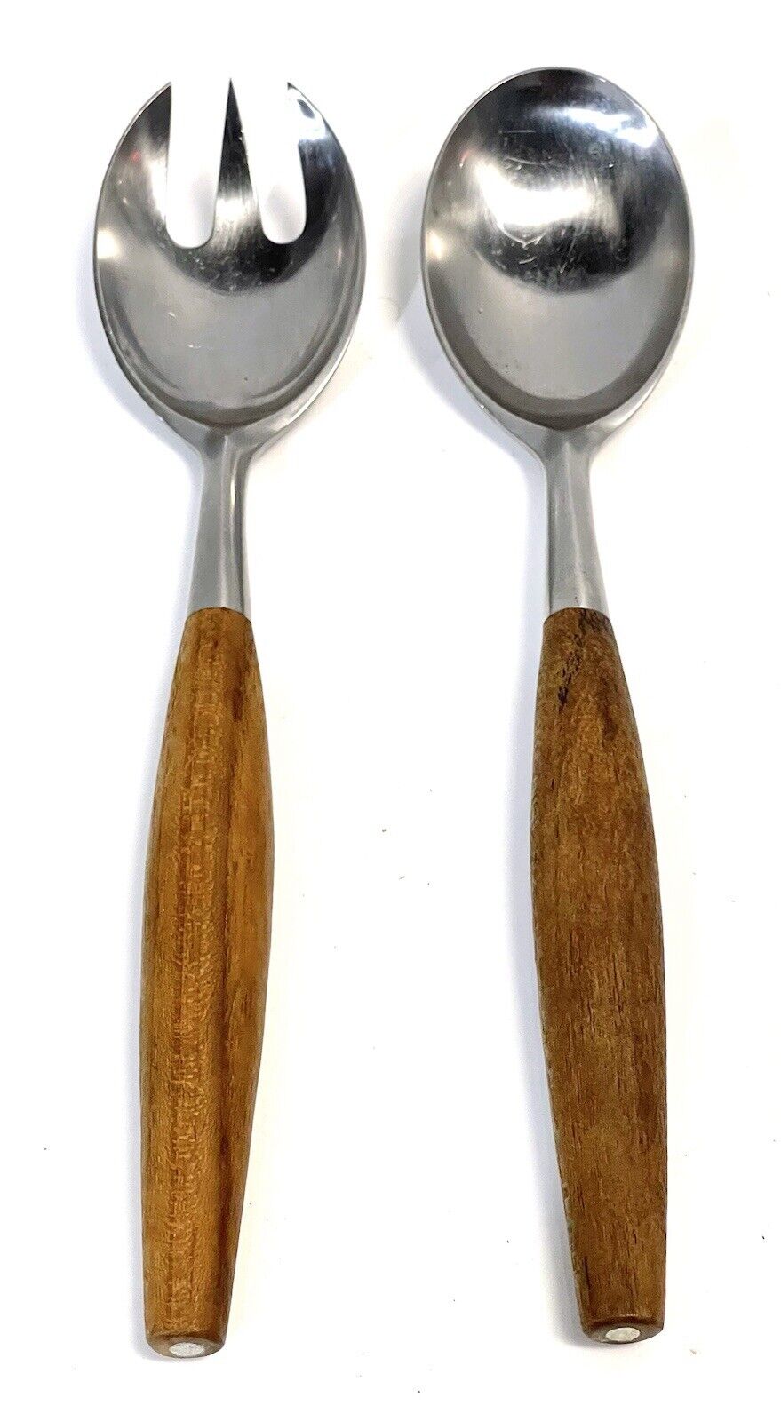 Vintage MCM Dansk Fjord Large Serving Fork And Spoon