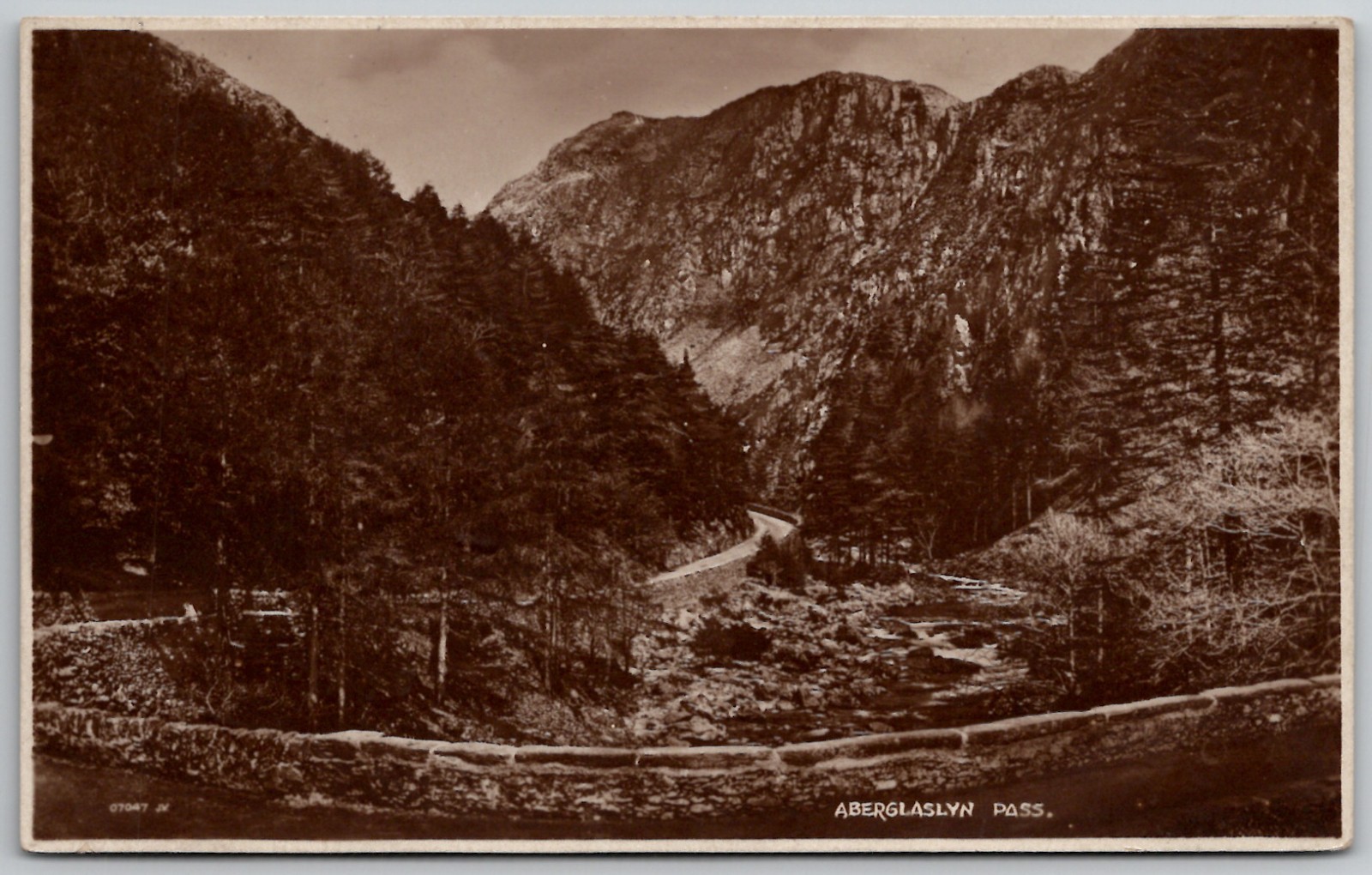 RPPC 1923 Aberglaslyn Pass Wales Snowdonia Real Photo Vintage Postcard RPPC 1923 Aberglaslyn Pass Wales Snowdonia Real Photo Vintage Postcard
