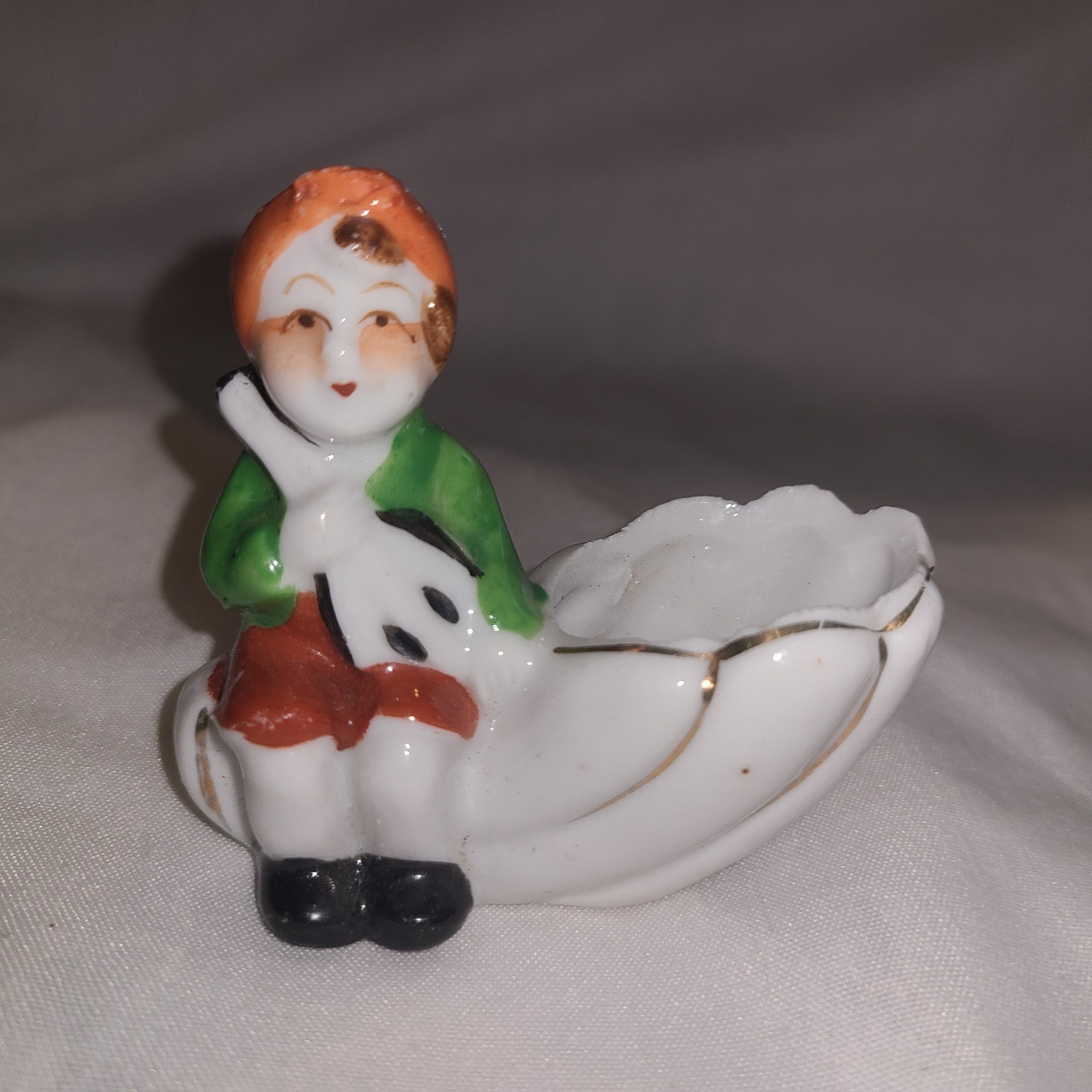 1950s Made In Japan Porcelain Toothpick or Match Holder