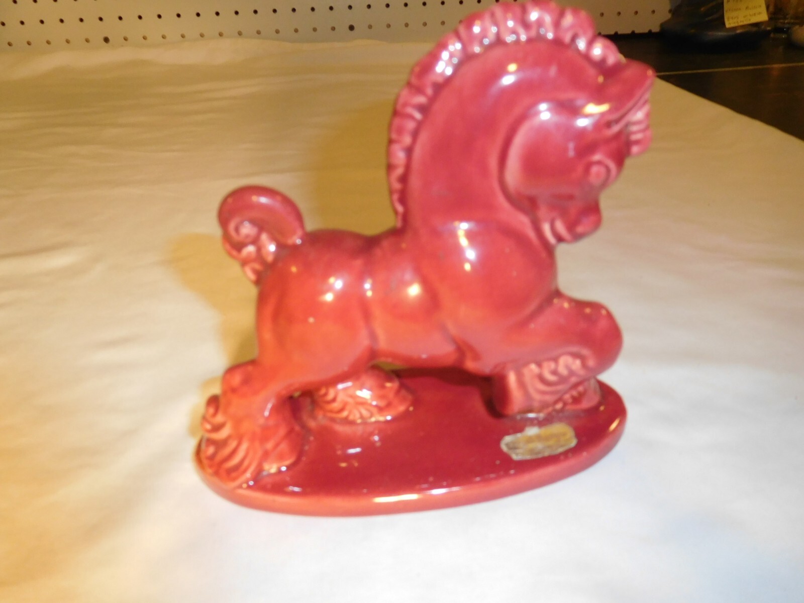 Vintage Royal Heager Pink Ceramic Horse Figure Figurine Vintage Royal Heager Pink Ceramic Horse Figure Figurine