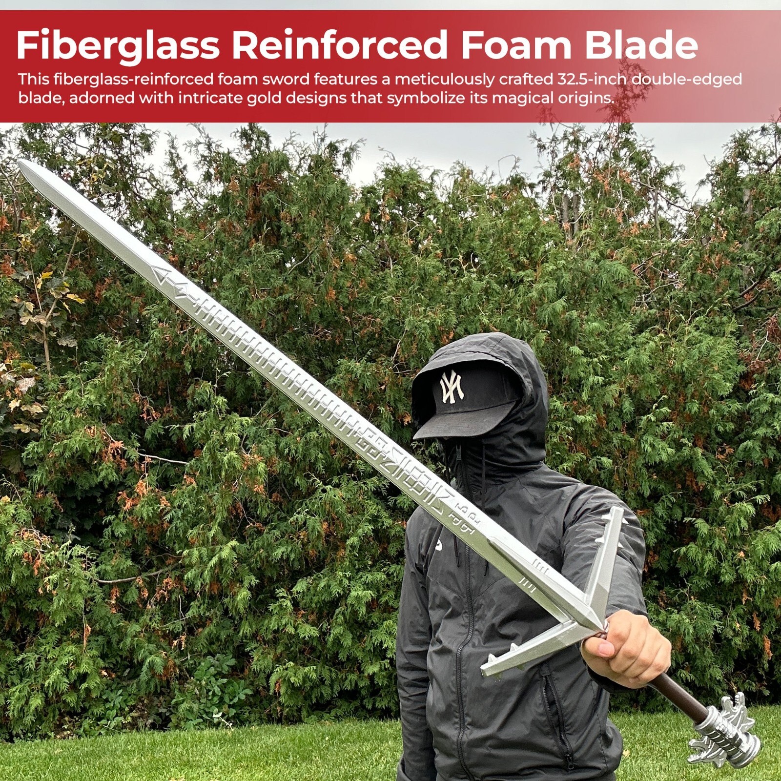 Witcher Aerondight Foam Sword of the Lady of the Lake for Cosplay and LARP