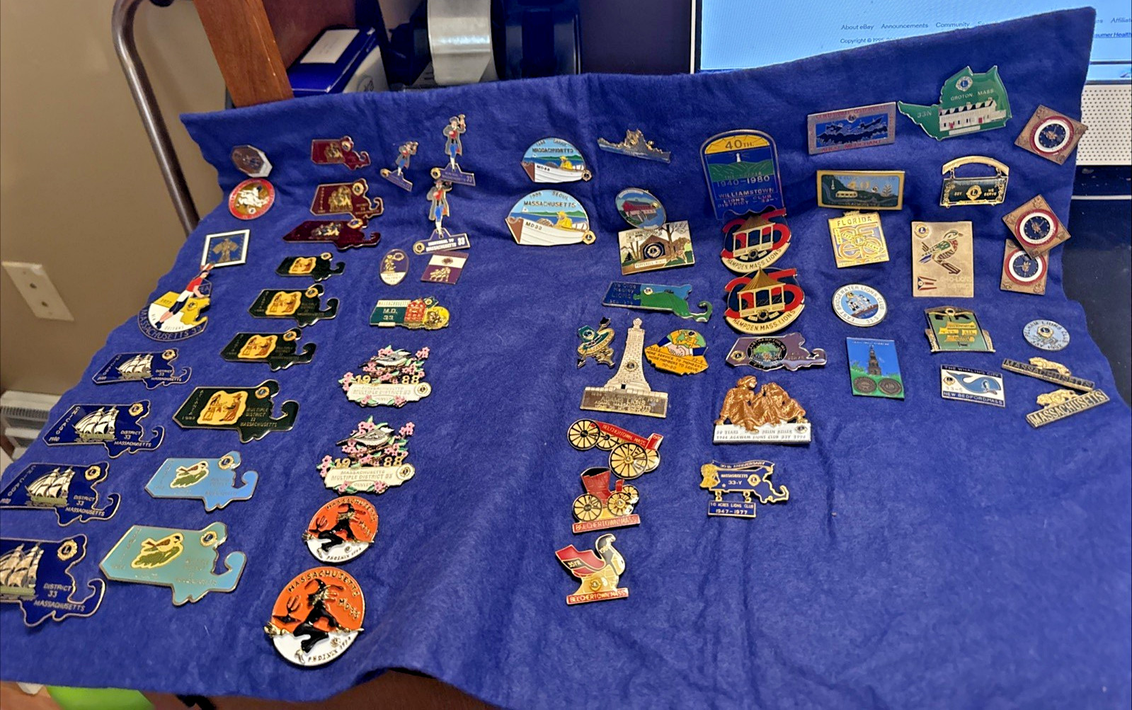 Lot Of 63 1970s-1980s Lions Club State (SOME VERY RARE) Lot Of 63 1970s-1980s Lions Club State (SOME VERY RARE)