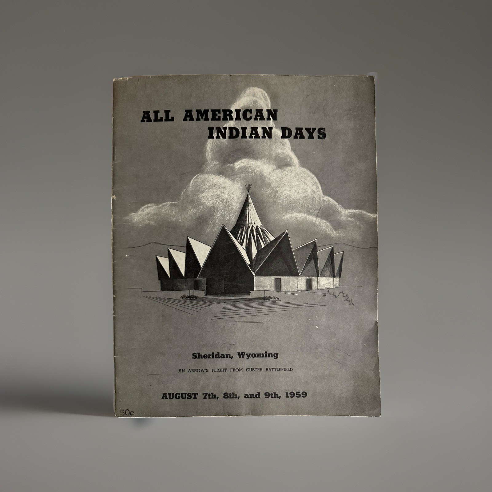 Vintage 1959 All American Indian Days Souvenir Magazine & Program Sheridan, WY