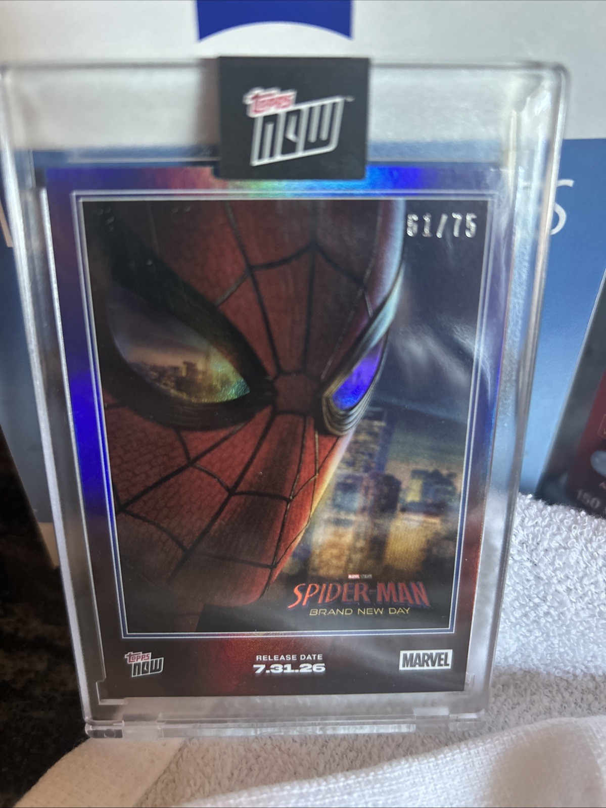 2026 TOPPS NOW SPIDER-MAN BRAND NEW DAY ENCASED FOIL SSP 61/75 POSTER RARE