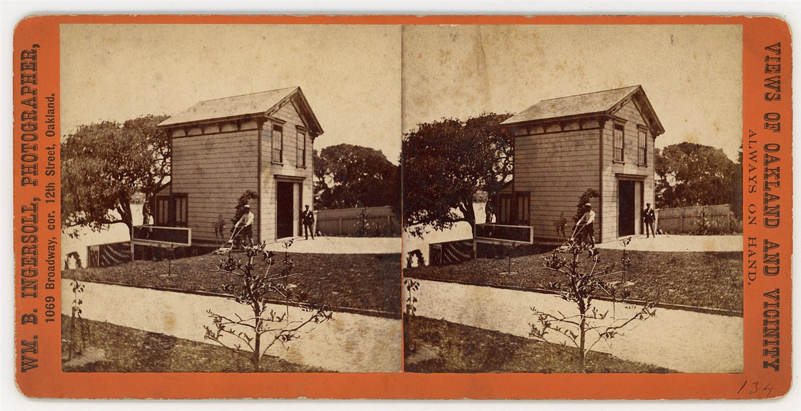 SAN FRANCISCO SV - Oakland - Home & Lawnmower - Wm Ingersoll 1870s