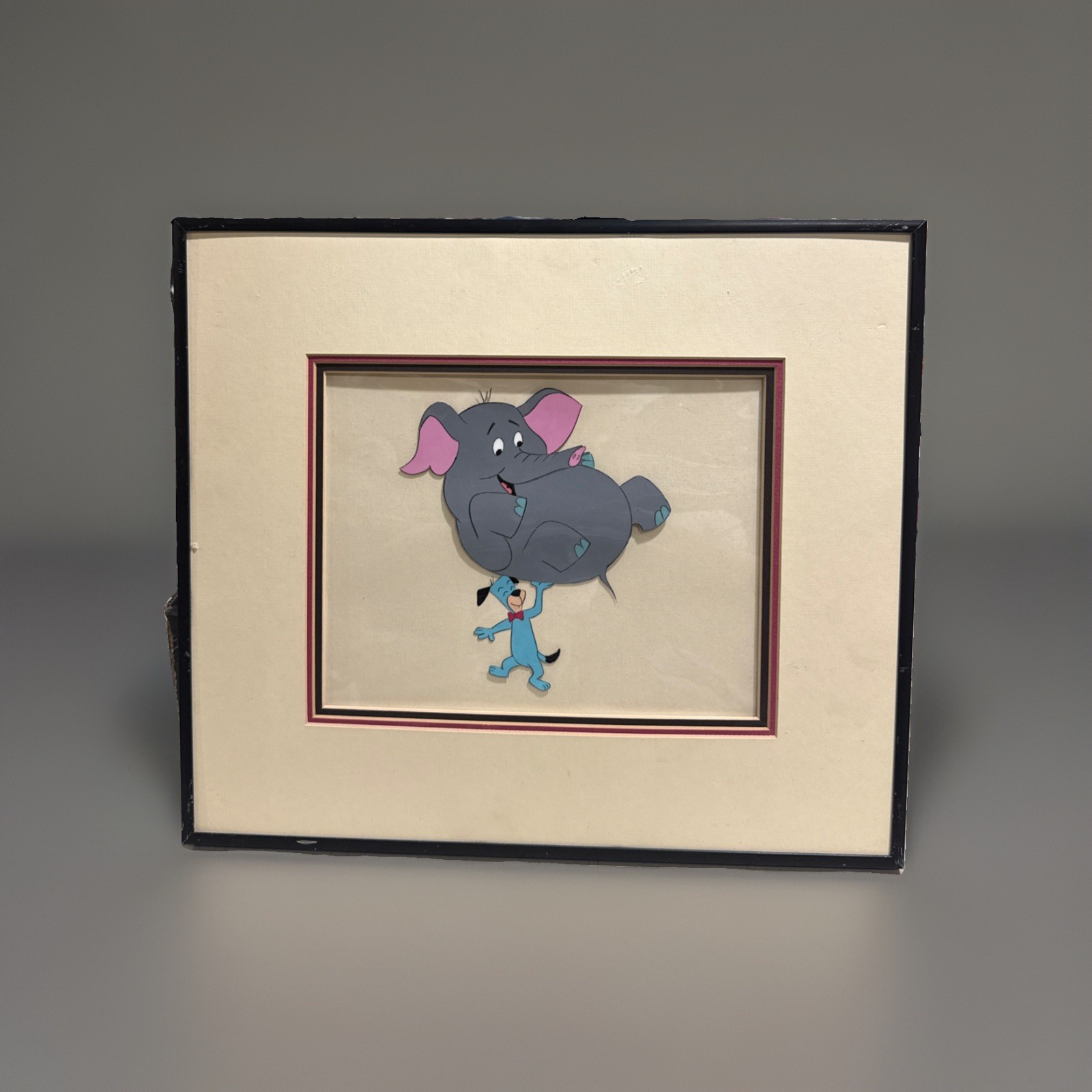 Huckleberry Hound Original Animation Cel Hanna Barbera Framed Gallery COA