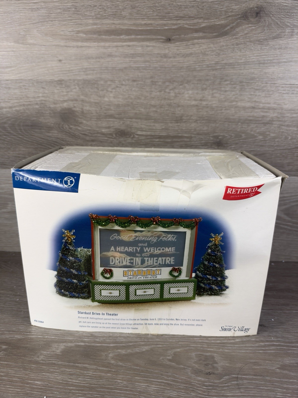 Department 56 Drive-in Theater Stardust Original Village Christmas 2001