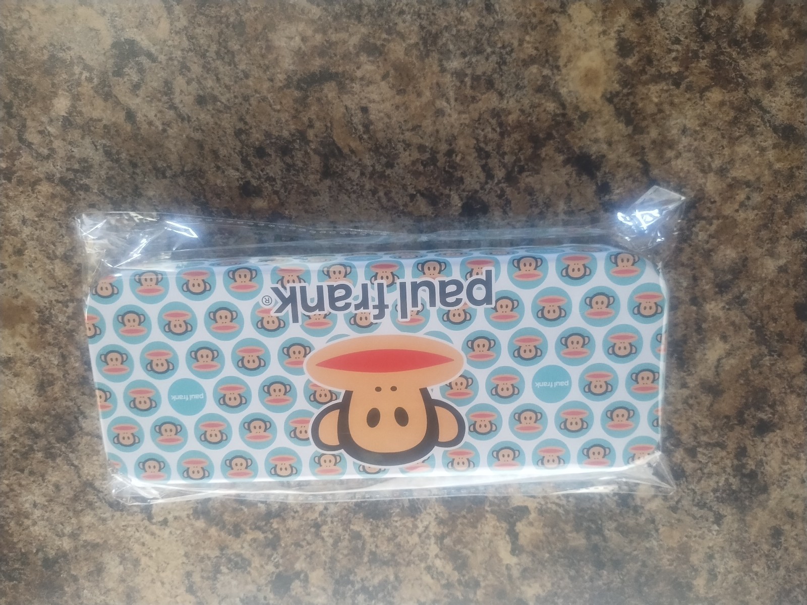 Paul Frank Tin Pen Case Blue Collectible Julius Monkey Y2K Storage NEW BTS Schoo
