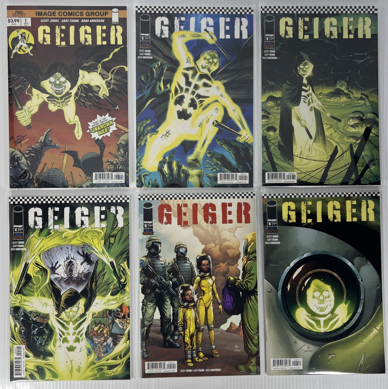Geiger #1-6 Complete Set Geoff Johns Variants Image 2021 NM 1st Junkyard Joe
