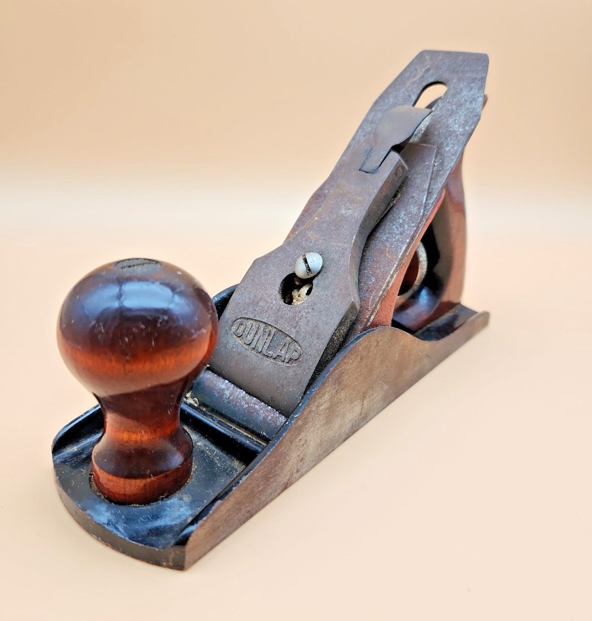 Vintage Dunlap Wood Bench Plane Hand Tool Woodworking USA  9\