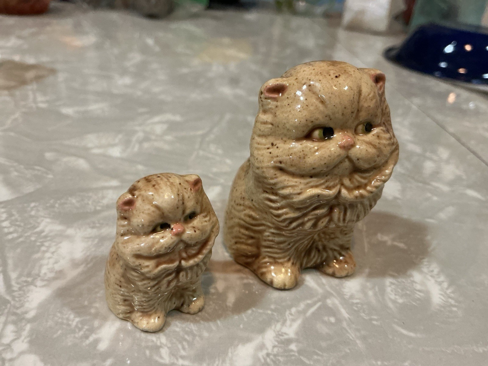 RARE PLAYFUL KITTENS PORCELAIN CATS NM  HAGEN RENAKER ? VINTAGE ANTIQUE 👀 LOOK