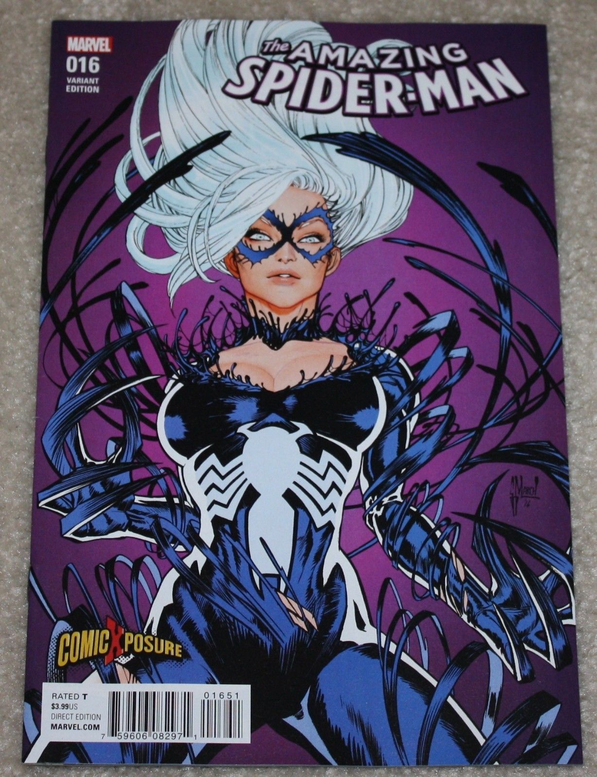 AMAZING SPIDER-MAN 16 VENOM BLACK CAT GUILLEM MARCH RETAILER VARIANT 1st APPEAR
