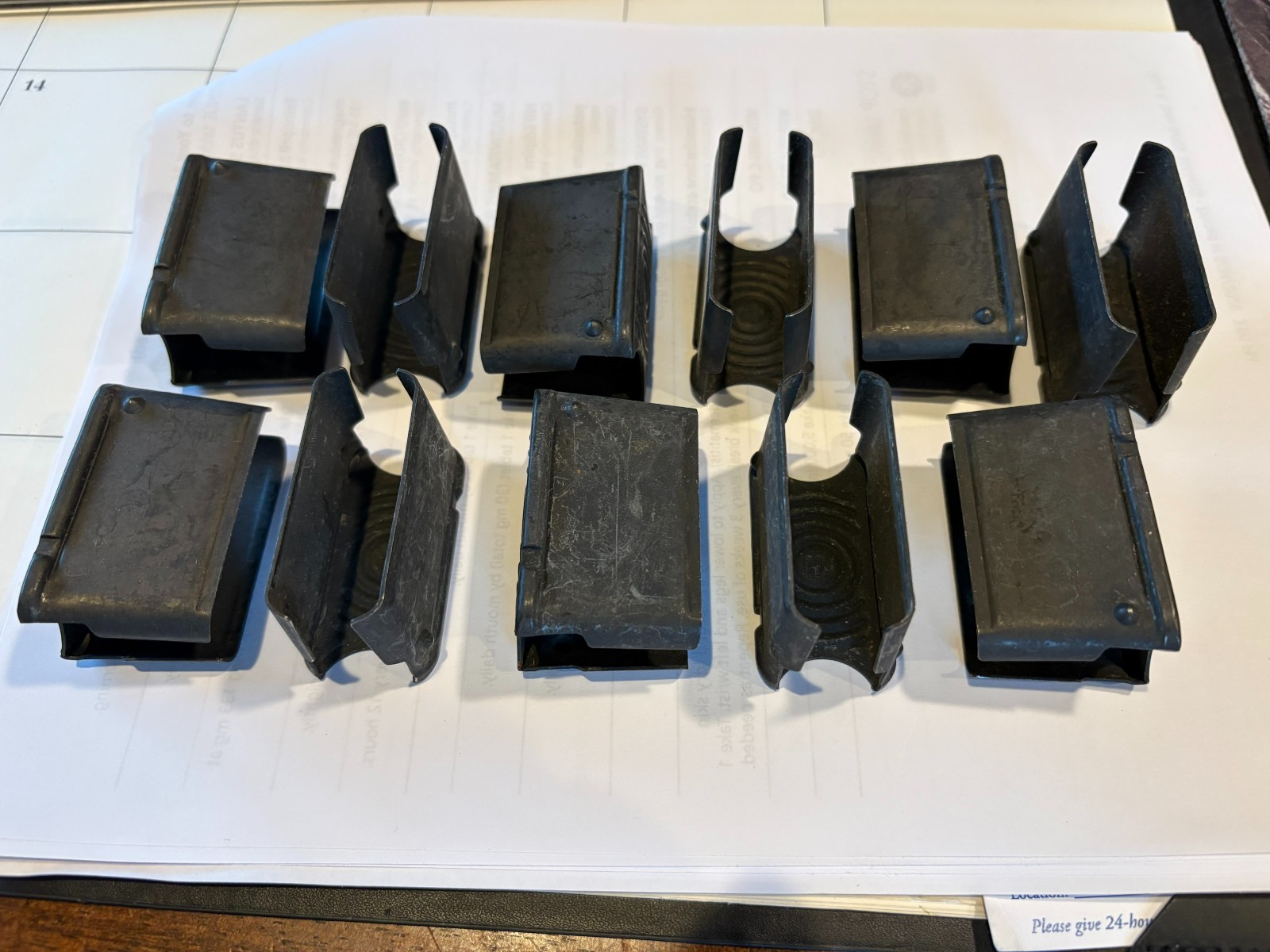 M1 Garand Enbloc Clip (11 of Them) From the WWII Era. Used but in Good Condition
