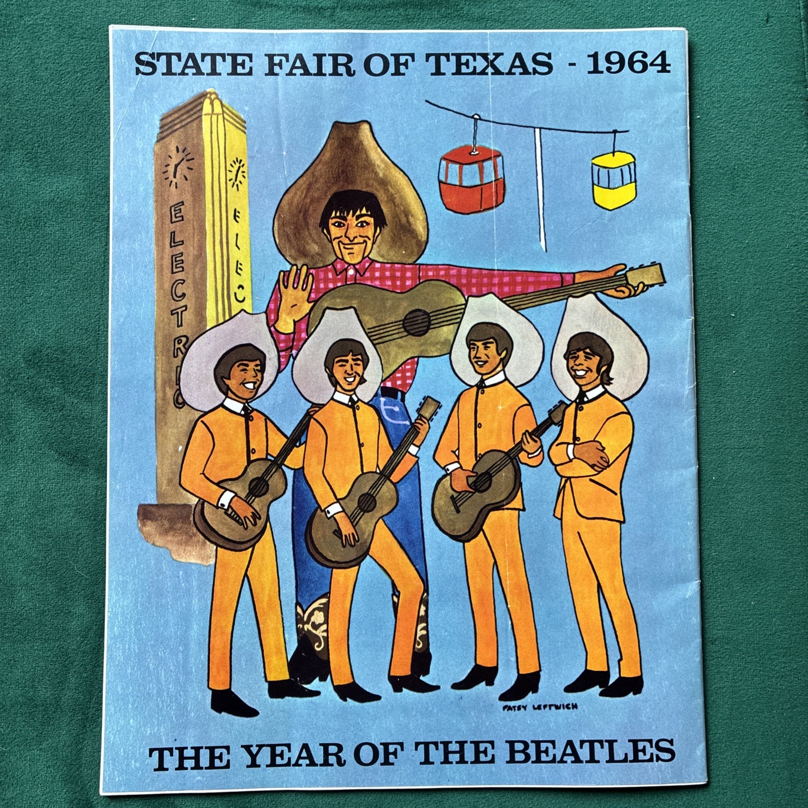 1964 Beatles State Fair of Texas Dallas Official Souvenir Program Big Tex Rare