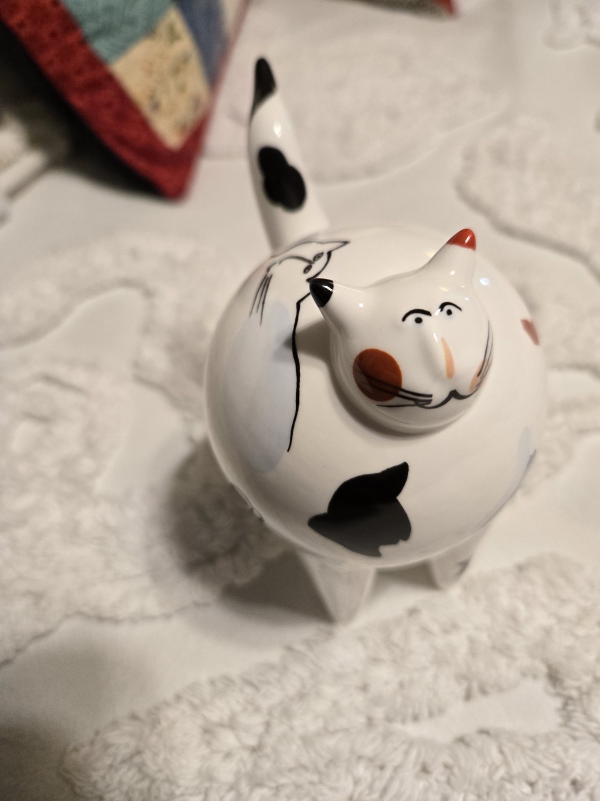 Vtg Villeroy & Boch  Cat Figurine France  Collectable