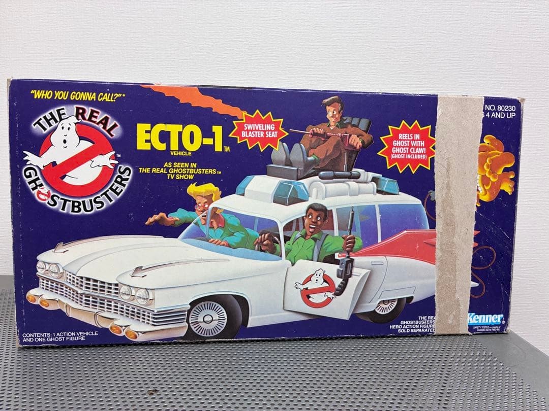 Kenner Real Ghostbusters ECTO-1 with box #c5de49