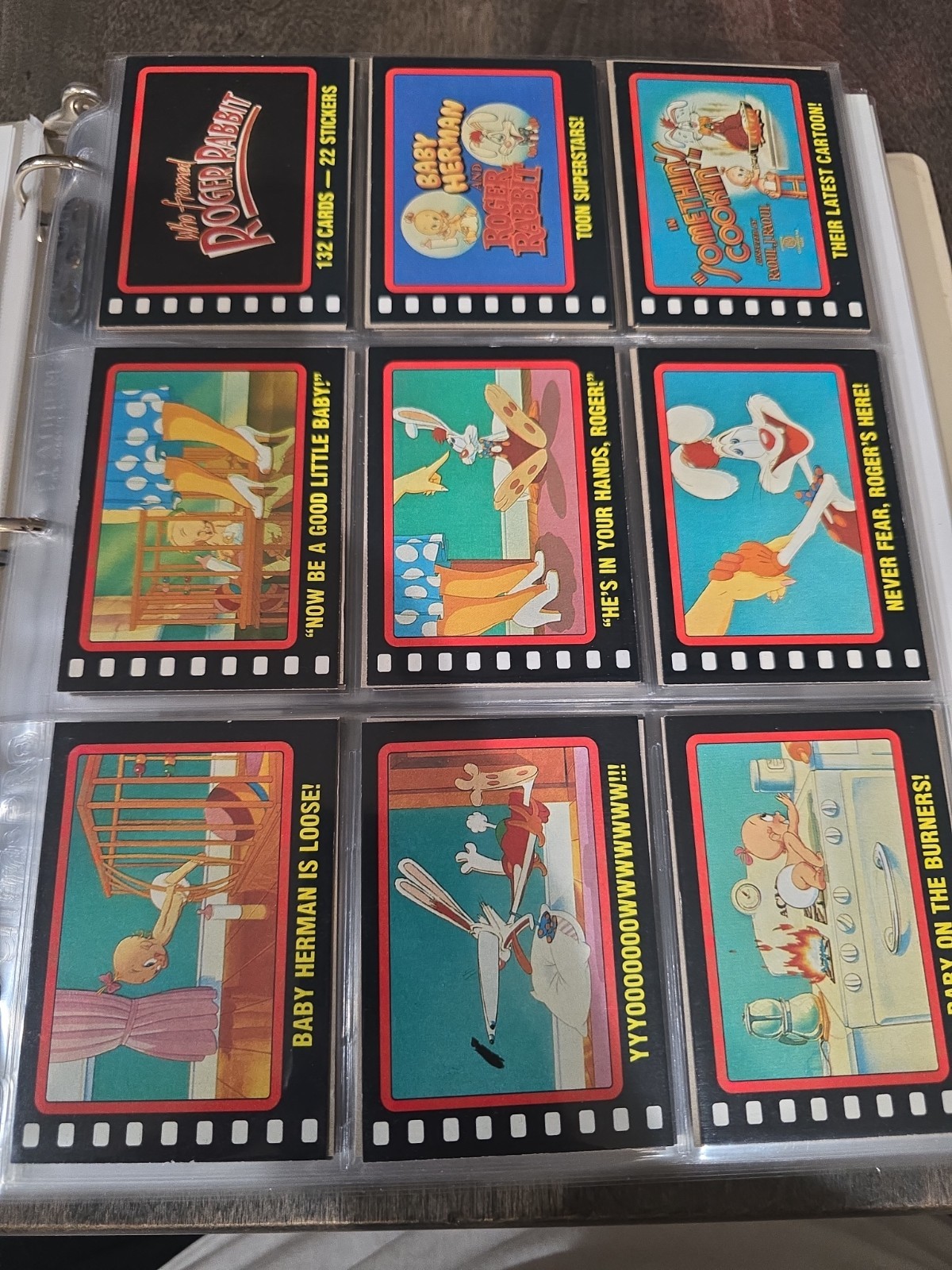 1987 Topps Disney's Who Framed Roger Rabbit COMPLETE 22 STICKER Set